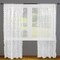 Contemporary Home Living Set of 2 White Flower Blossom Lace Window Curtain. 63"